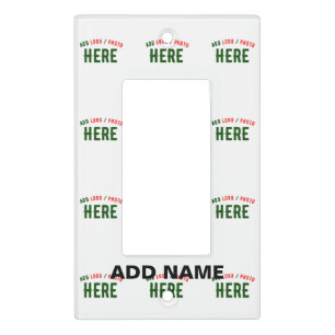 STYLISH MODERN CUSTOMIZABLE WHITE VERIFIED BRANDED LIGHT SWITCH COVER