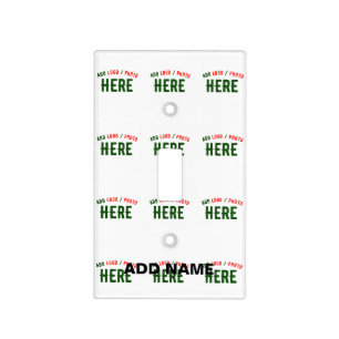 STYLISH MODERN CUSTOMIZABLE WHITE VERIFIED BRANDED LIGHT SWITCH COVER