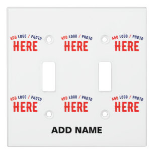 STYLISH MODERN CUSTOMIZABLE WHITE VERIFIED BRANDED LIGHT SWITCH COVER