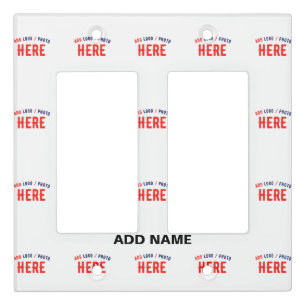 STYLISH MODERN CUSTOMIZABLE WHITE VERIFIED BRANDED LIGHT SWITCH COVER