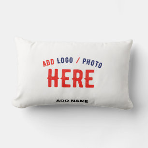 STYLISH MODERN CUSTOMIZABLE WHITE VERIFIED BRANDED LUMBAR PILLOW