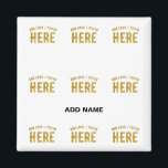 STYLISH MODERN CUSTOMIZABLE WHITE VERIFIED BRANDED MAGNET<br><div class="desc">THIS IS A DESIGN FITTING FOR CUSTOMERS.YOU CAN CHANGE, RESIZE OR ADD LOGO, PHOTO, TEXT AND COLOURS THE WAY YOU LIKE.THANK YOU.</div>