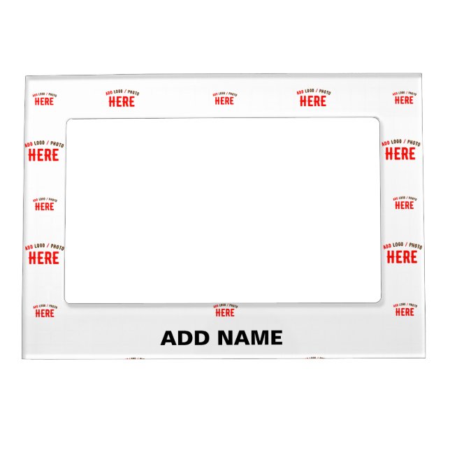 STYLISH MODERN CUSTOMIZABLE WHITE VERIFIED BRANDED MAGNETIC FRAME (Front)