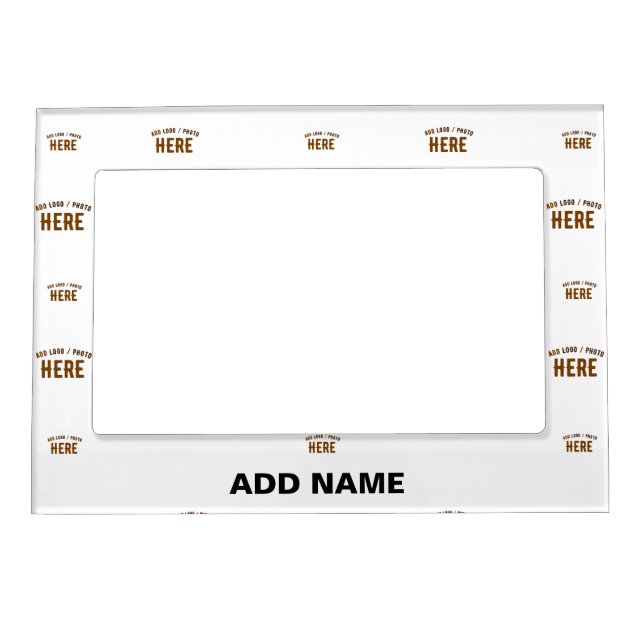 STYLISH MODERN CUSTOMIZABLE WHITE VERIFIED BRANDED MAGNETIC FRAME (Front)
