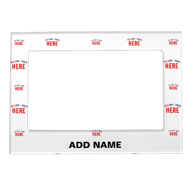 STYLISH MODERN CUSTOMIZABLE WHITE VERIFIED BRANDED MAGNETIC FRAME (Front)