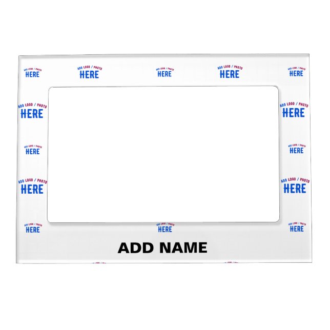 STYLISH MODERN CUSTOMIZABLE WHITE VERIFIED BRANDED MAGNETIC FRAME (Front)