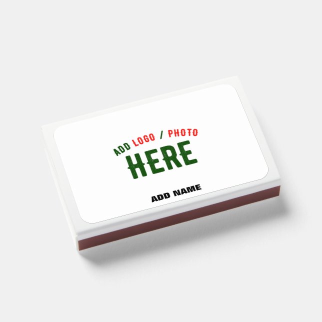 STYLISH MODERN CUSTOMIZABLE WHITE VERIFIED BRANDED MATCHBOXES (Front Closed)