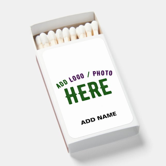 STYLISH MODERN CUSTOMIZABLE WHITE VERIFIED BRANDED MATCHBOXES (Front Open)