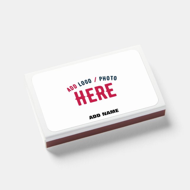 STYLISH MODERN CUSTOMIZABLE WHITE VERIFIED BRANDED MATCHBOXES (Front Closed)