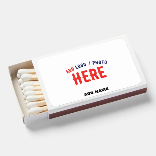STYLISH MODERN CUSTOMIZABLE WHITE VERIFIED BRANDED MATCHBOXES (Front Open)