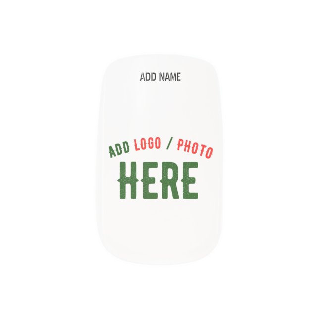 STYLISH MODERN CUSTOMIZABLE WHITE VERIFIED BRANDED MINX NAIL ART (Left Thumb)