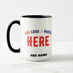 STYLISH MODERN CUSTOMIZABLE WHITE VERIFIED BRANDED MUG