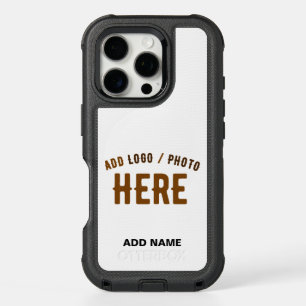 STYLISH MODERN CUSTOMIZABLE WHITE VERIFIED BRANDED iPhone 16 PRO CASE