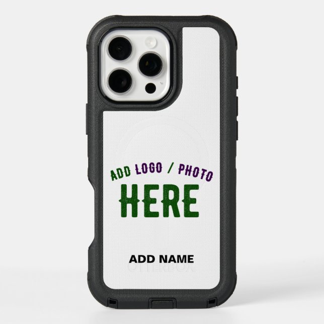 STYLISH MODERN CUSTOMIZABLE WHITE VERIFIED BRANDED OTTERBOX iPhone CASE (Back)