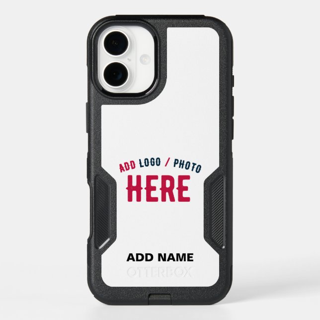 STYLISH MODERN CUSTOMIZABLE WHITE VERIFIED BRANDED OTTERBOX iPhone CASE (Back)