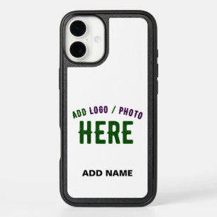STYLISH MODERN CUSTOMIZABLE WHITE VERIFIED BRANDED iPhone 16 PLUS CASE