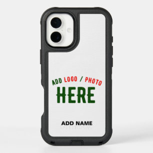 STYLISH MODERN CUSTOMIZABLE WHITE VERIFIED BRANDED iPhone 16 PLUS CASE