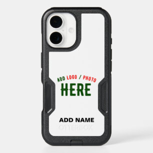 STYLISH MODERN CUSTOMIZABLE WHITE VERIFIED BRANDED iPhone 16 CASE