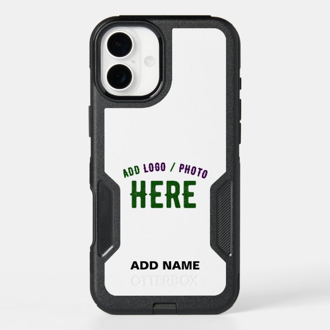 STYLISH MODERN CUSTOMIZABLE WHITE VERIFIED BRANDED OTTERBOX iPhone CASE (Back)