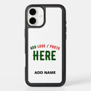 STYLISH MODERN CUSTOMIZABLE WHITE VERIFIED BRANDED iPhone 16 PLUS CASE