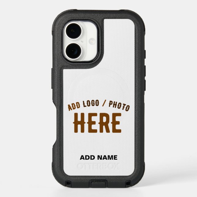 STYLISH MODERN CUSTOMIZABLE WHITE VERIFIED BRANDED OTTERBOX iPhone CASE (Back)