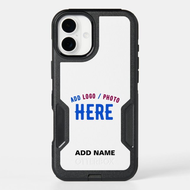 STYLISH MODERN CUSTOMIZABLE WHITE VERIFIED BRANDED OTTERBOX iPhone CASE (Back)