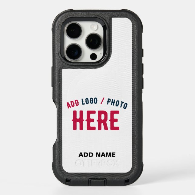 STYLISH MODERN CUSTOMIZABLE WHITE VERIFIED BRANDED OTTERBOX iPhone CASE (Back)