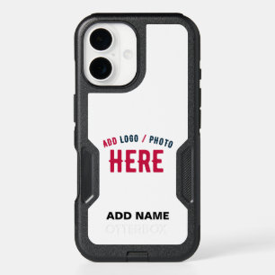 STYLISH MODERN CUSTOMIZABLE WHITE VERIFIED BRANDED iPhone 16 CASE