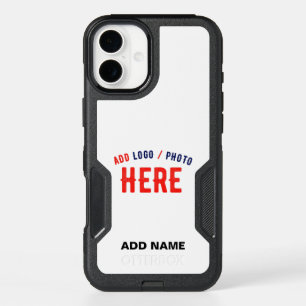 STYLISH MODERN CUSTOMIZABLE WHITE VERIFIED BRANDED iPhone 16 PLUS CASE