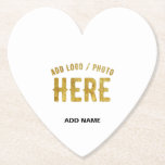 STYLISH MODERN CUSTOMIZABLE WHITE VERIFIED BRANDED PAPER COASTER<br><div class="desc">THIS IS A DESIGN FITTING FOR CUSTOMERS.YOU CAN CHANGE, RESIZE OR ADD LOGO, PHOTO, TEXT AND COLOURS THE WAY YOU LIKE.THANK YOU.</div>