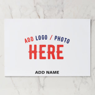 STYLISH MODERN CUSTOMIZABLE WHITE VERIFIED BRANDED PAPER PAD