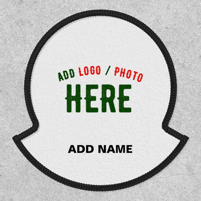 STYLISH MODERN CUSTOMIZABLE WHITE VERIFIED BRANDED PATCH (Front)