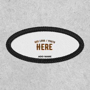 STYLISH MODERN CUSTOMIZABLE WHITE VERIFIED BRANDED PATCH