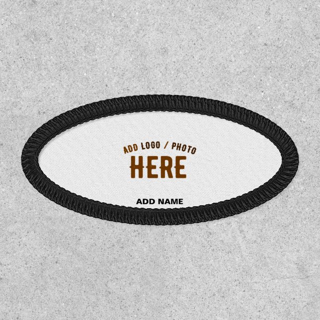STYLISH MODERN CUSTOMIZABLE WHITE VERIFIED BRANDED PATCH (Front)