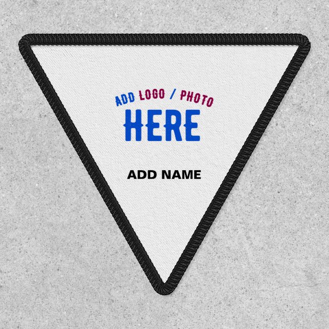 STYLISH MODERN CUSTOMIZABLE WHITE VERIFIED BRANDED PATCH (Front)