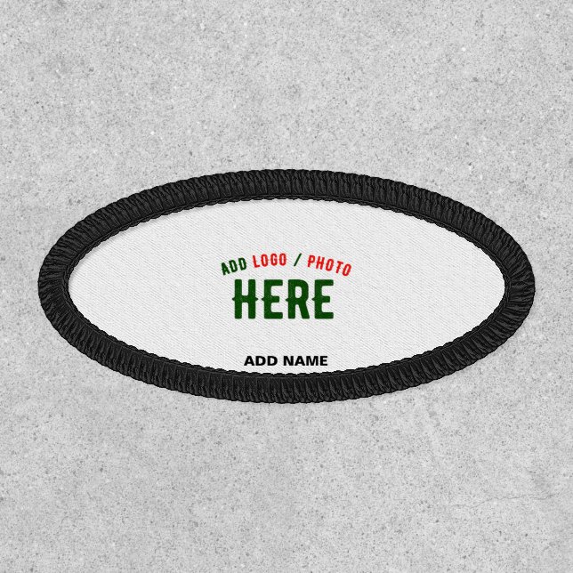 STYLISH MODERN CUSTOMIZABLE WHITE VERIFIED BRANDED PATCH (Front)