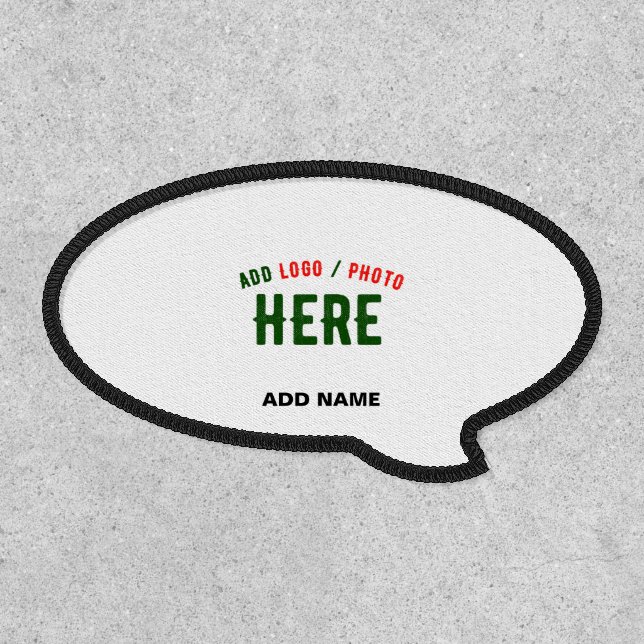STYLISH MODERN CUSTOMIZABLE WHITE VERIFIED BRANDED PATCH (Front)