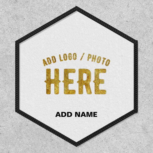 STYLISH MODERN CUSTOMIZABLE WHITE VERIFIED BRANDED PATCH (Front)