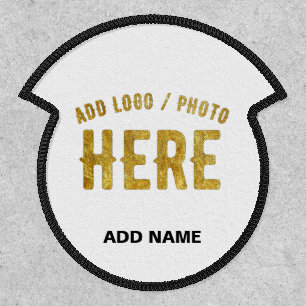 STYLISH MODERN CUSTOMIZABLE WHITE VERIFIED BRANDED PATCH