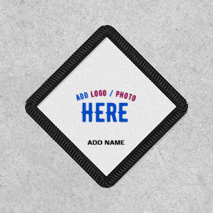 STYLISH MODERN CUSTOMIZABLE WHITE VERIFIED BRANDED PATCH