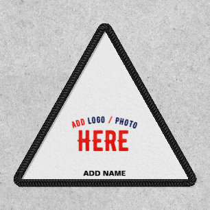 STYLISH MODERN CUSTOMIZABLE WHITE VERIFIED BRANDED PATCH