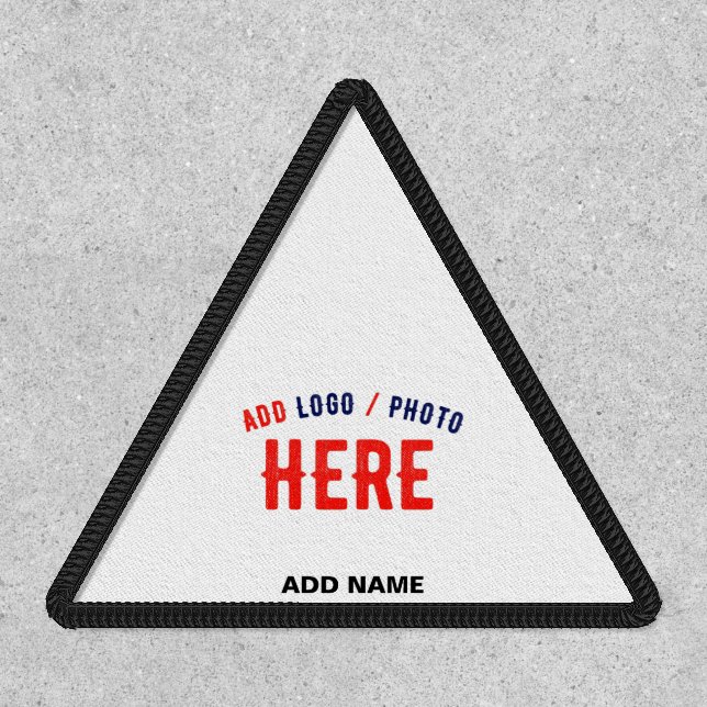 STYLISH MODERN CUSTOMIZABLE WHITE VERIFIED BRANDED PATCH (Front)