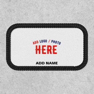 STYLISH MODERN CUSTOMIZABLE WHITE VERIFIED BRANDED PATCH