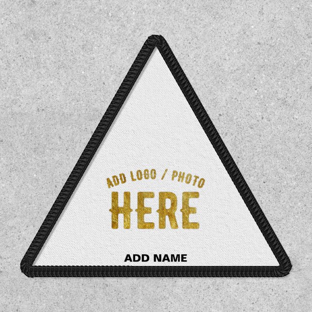 STYLISH MODERN CUSTOMIZABLE WHITE VERIFIED BRANDED PATCH (Front)