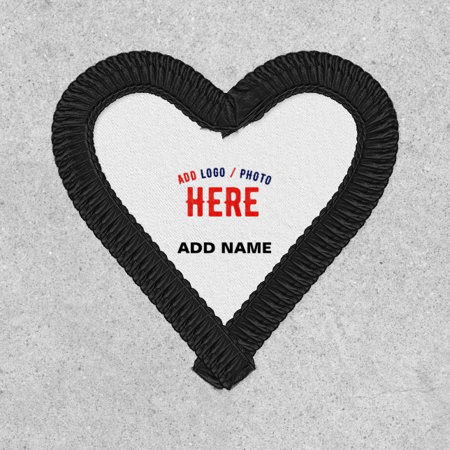 STYLISH MODERN CUSTOMIZABLE WHITE VERIFIED BRANDED PATCH (Front)