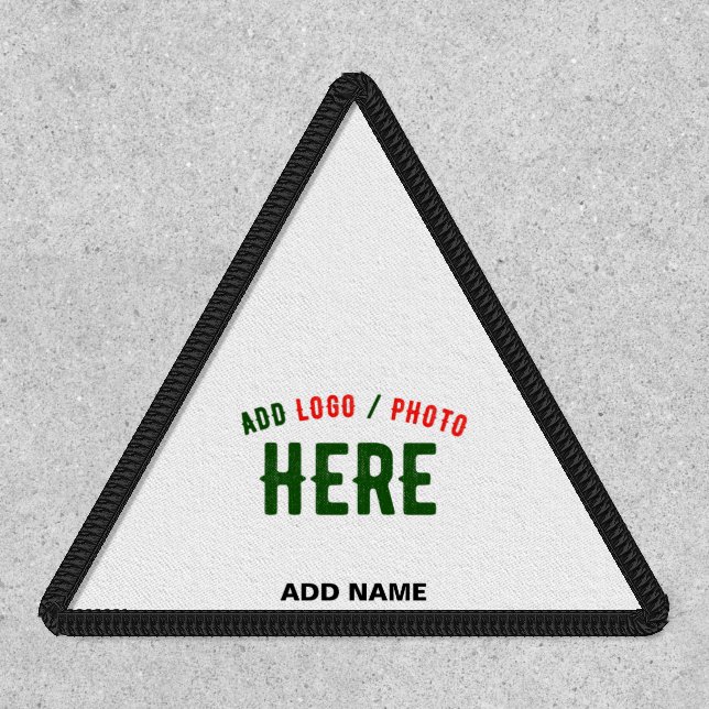 STYLISH MODERN CUSTOMIZABLE WHITE VERIFIED BRANDED PATCH (Front)