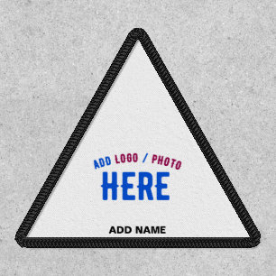 STYLISH MODERN CUSTOMIZABLE WHITE VERIFIED BRANDED PATCH