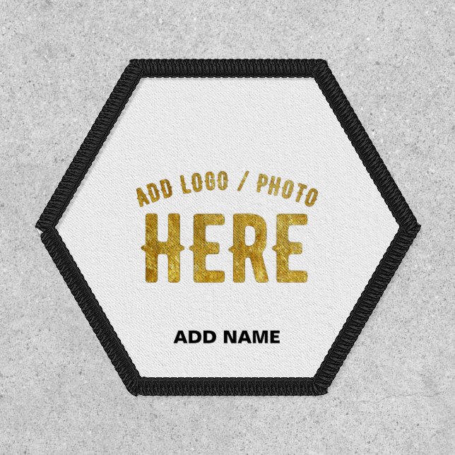 STYLISH MODERN CUSTOMIZABLE WHITE VERIFIED BRANDED PATCH (Front)