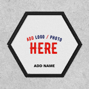 STYLISH MODERN CUSTOMIZABLE WHITE VERIFIED BRANDED PATCH