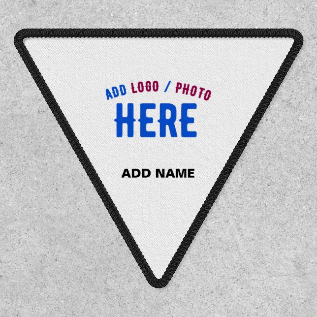 STYLISH MODERN CUSTOMIZABLE WHITE VERIFIED BRANDED PATCH (Front)